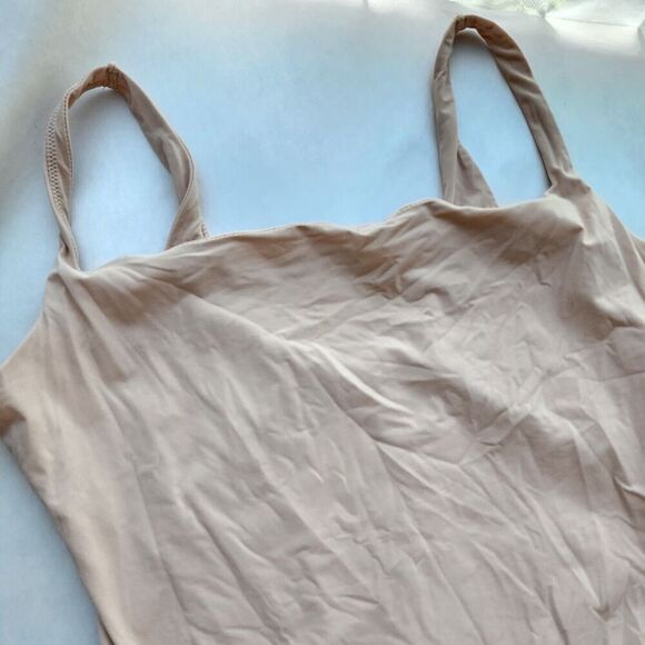 SKIMSFits Everybody Square Neck BodysuitSnap Closure New NWOT 2X Sand Nude - Picture 4 of 7